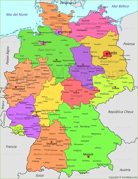 ver mapa de alemania